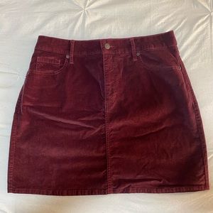 Old Navy velvet skirt